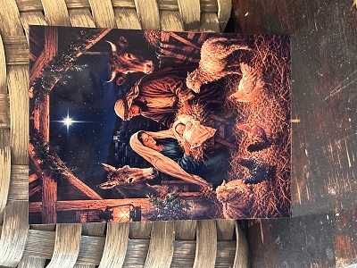 Nativity Scene Manger #2 Artwork Art Panel or Framed Metal Sign